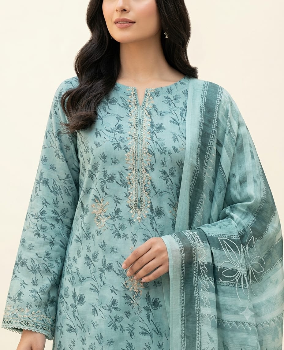 stitch lawn three piece suit