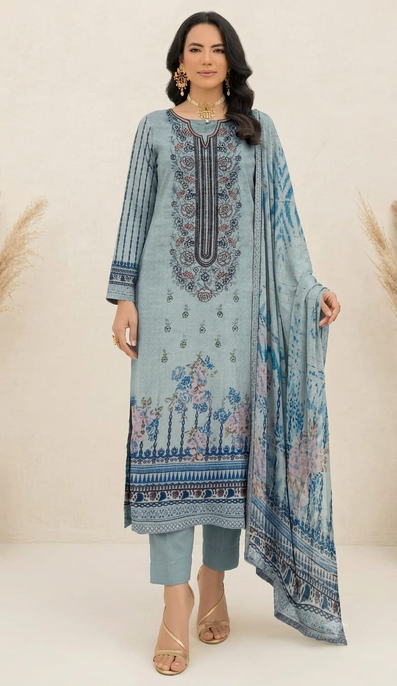 stitch lawn three piece suit