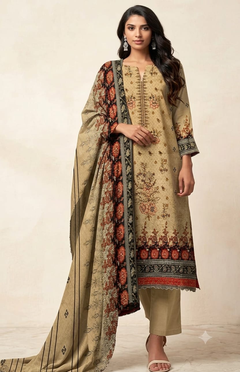 stitch lawn three piece suit