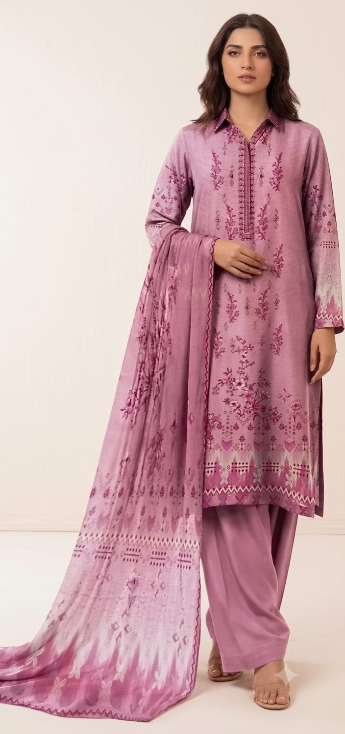 stitch lawn three piece suit