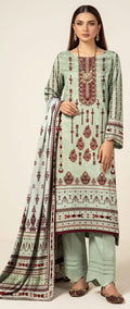 lawn three piece suit